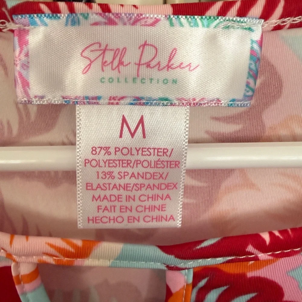 NWT Stella Parker Swim Cover-up Dress Floral Print Size M - Picture 9 of 9